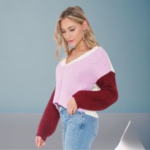 Wildfox Color Me Beverly Chunky Knit Sweater